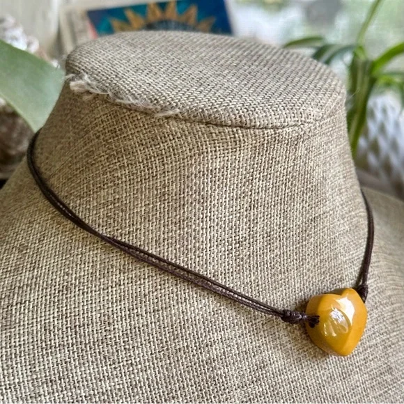 Grunge Mookaite Heart Choker - Picture 2 of 3